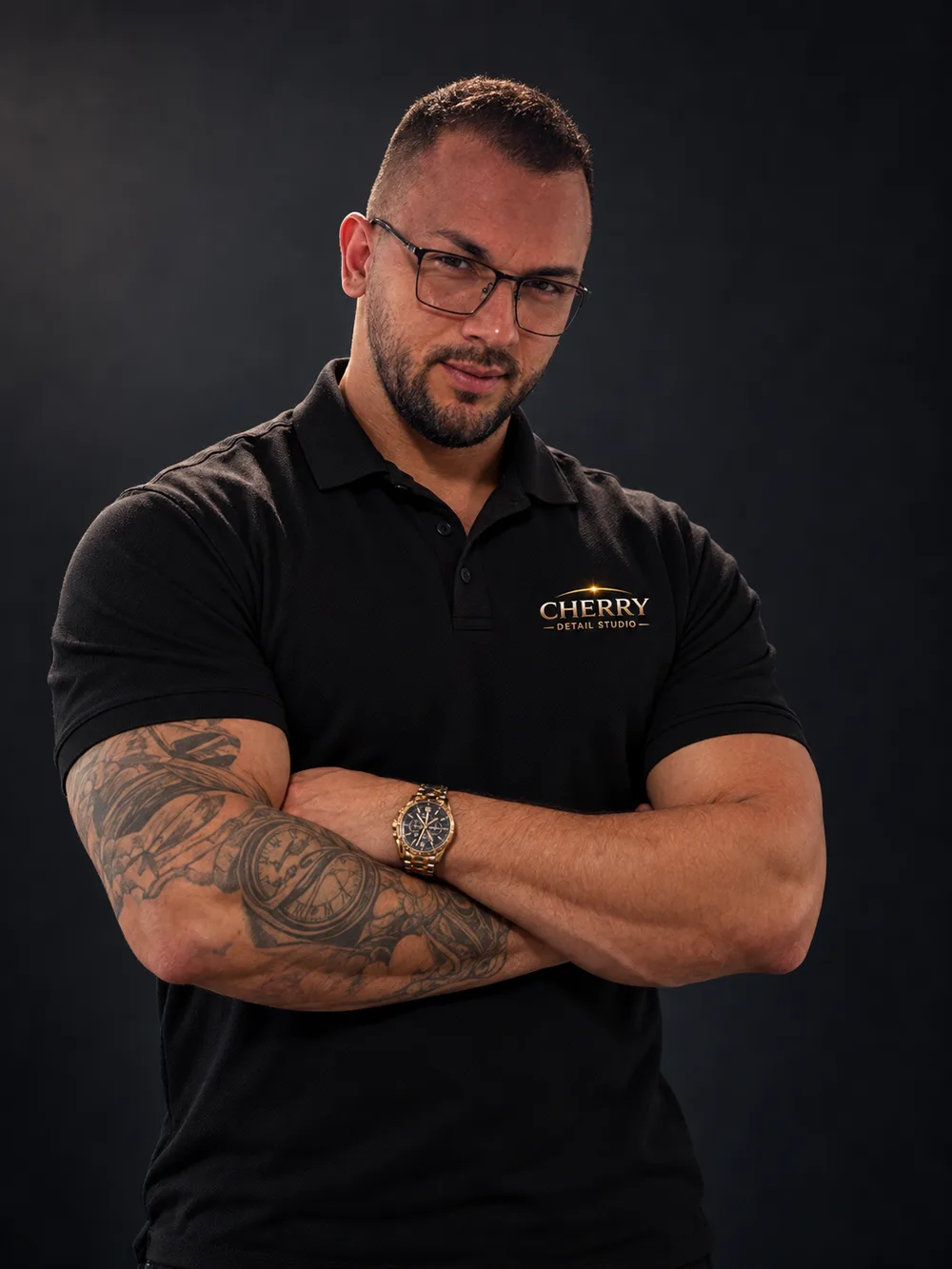 Retrato editado de Sandro Ramos, fundador da Cherry Detail Studio